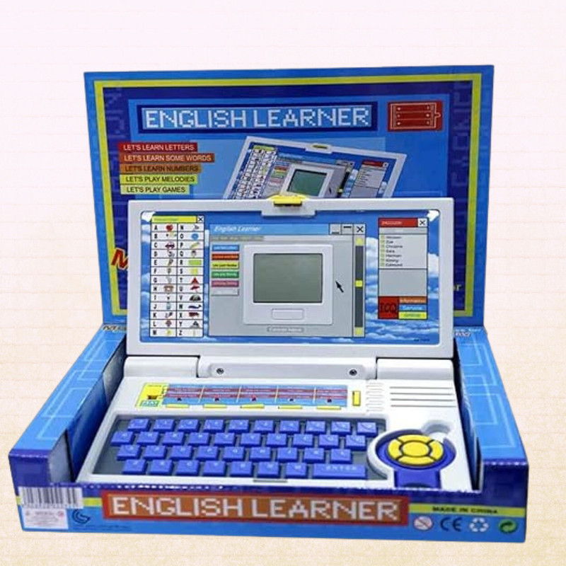 JR CLUB Laptop for 3 Years Old Learn Alphabet, Games, Mathematics, Music, Memory Tool(Multicolor)