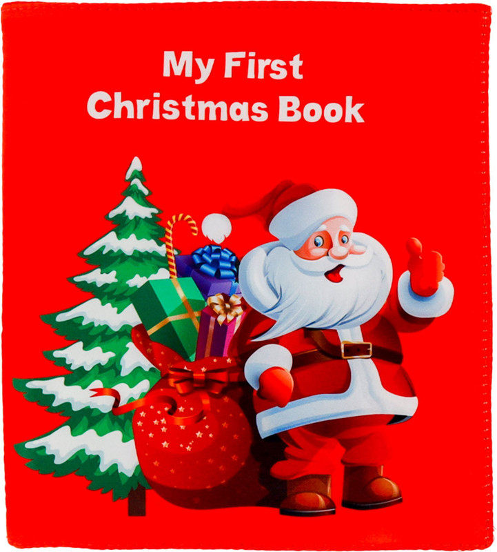 Skyculture My First Christmas Cloth Book – Soft, Safe & Festive Learning for Kids(Red)