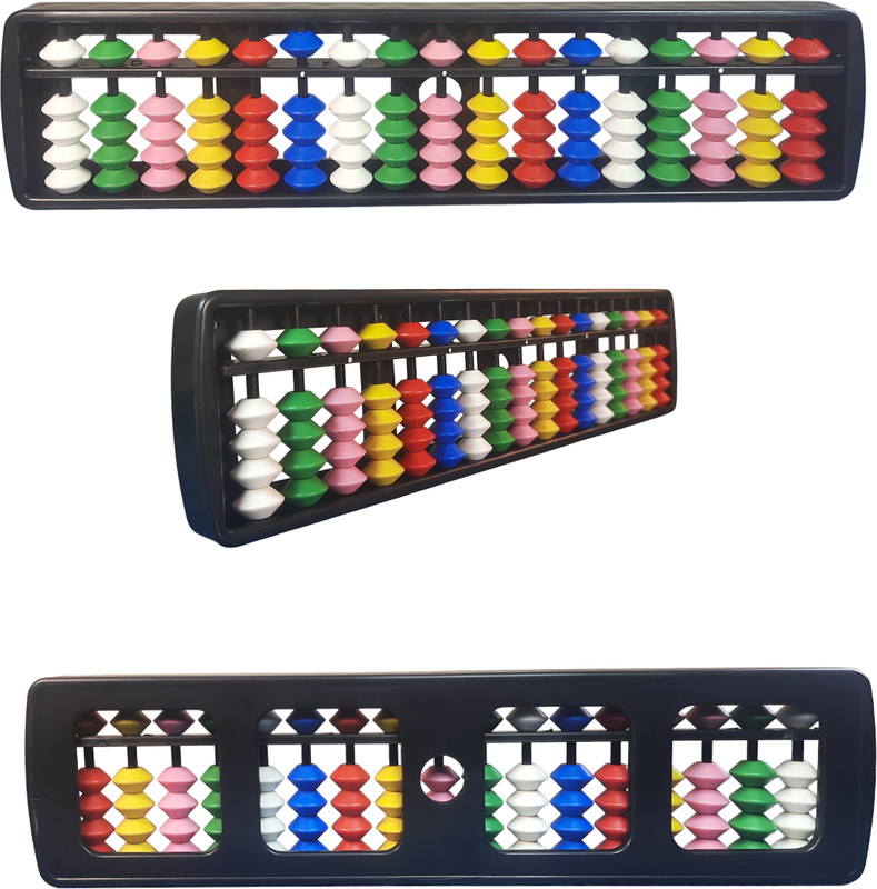 lavine 17 Rods Abacus - Multi Color Beads, Improve - Creative & Logical thinking(Multicolor)