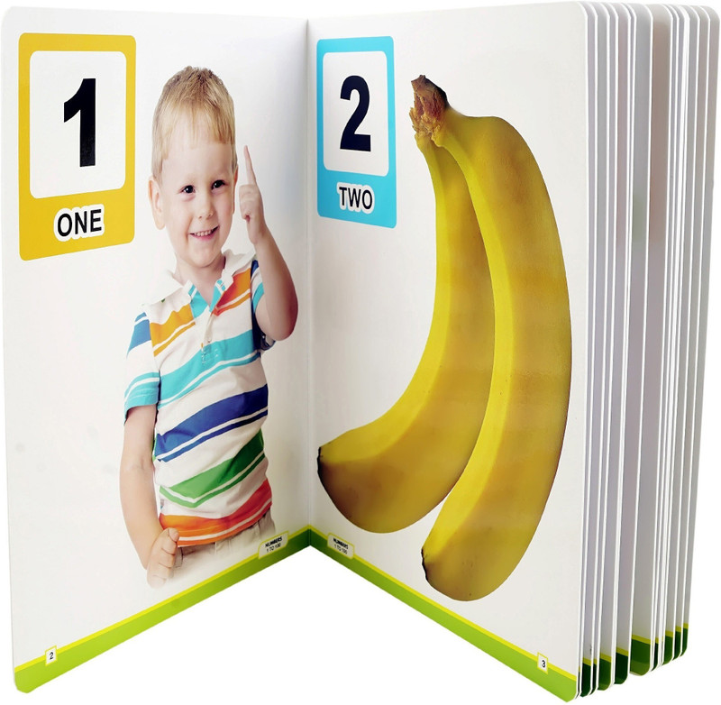 GoodsNet Numbers Board Book Big Picture Counting 1 To 100 For Children (32 Pages)(Silver)