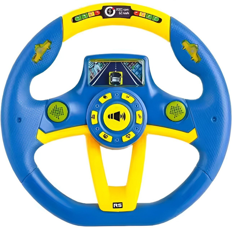krishva Kids Musical Steering Wheel(Blue)