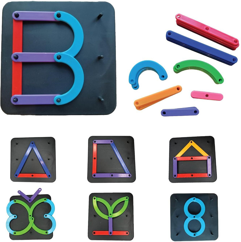 CloudTech Alphabets & Number & Shapes Puzzle For Kids(Multicolor)