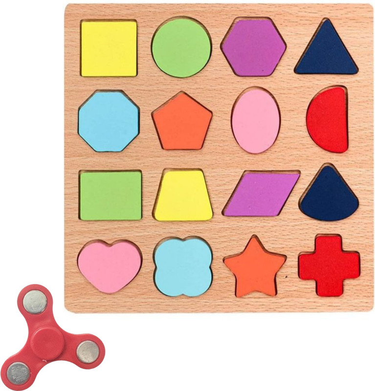 Deja trends Wooden Learning Educational Toy (ABCD Alphabets)(Silver)
