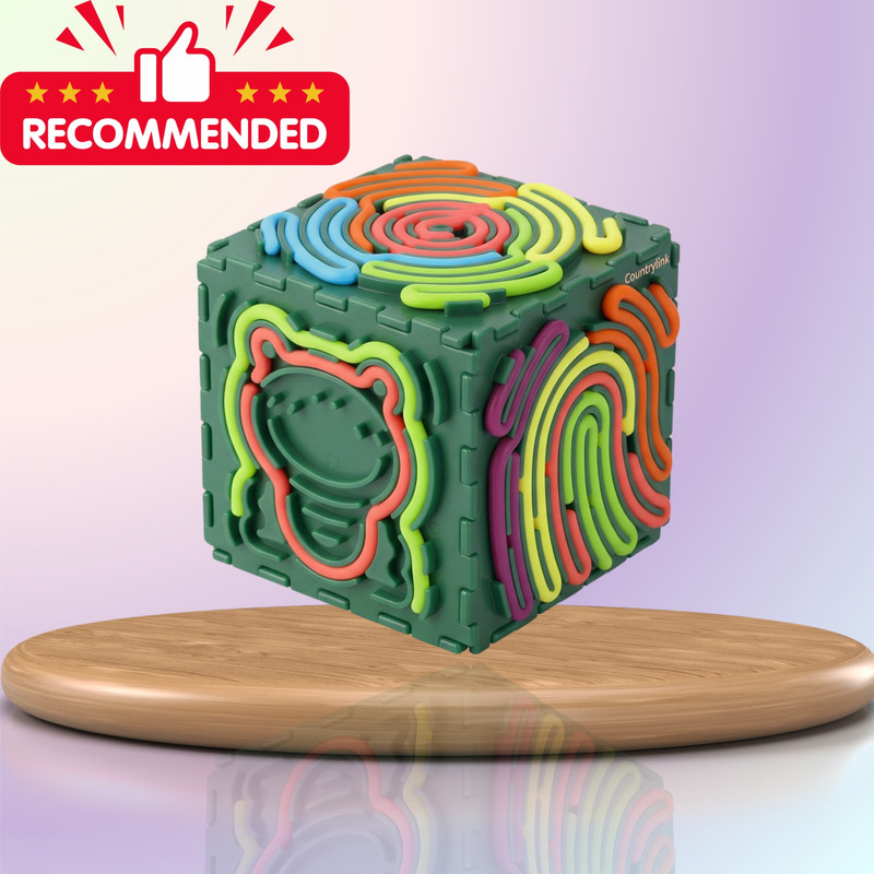 CountryLink Silicone Activity Board 20 Strings ADHD Calm Toy 3+ Year(Multicolor)