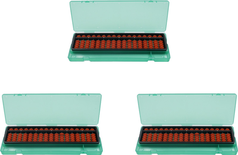 Abica 17 Rod brown Abacus with Box -1(White)
