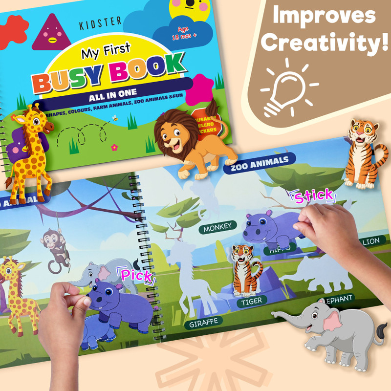 KIDSTER My First Busy Book(Multicolor)
