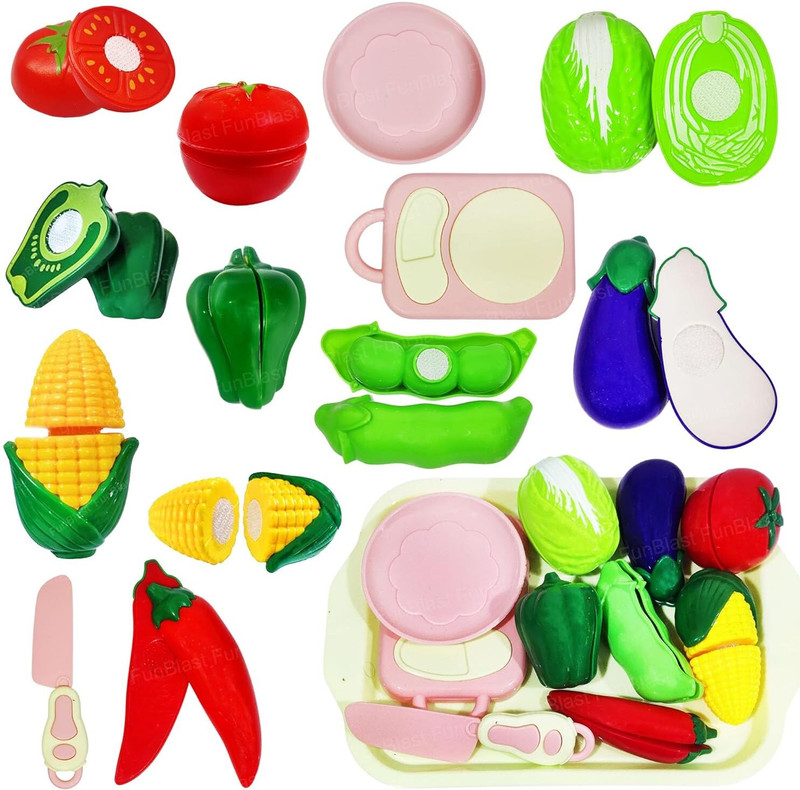 FunBlast LM-409-Vegetable Toy-Green(Multicolor)