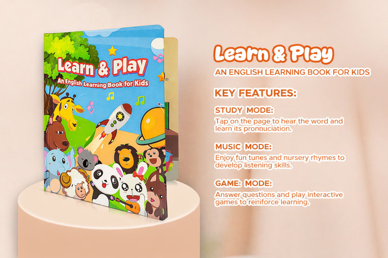 toyzchef Learn & Play Music Book,learning, Educational toy for preschoolers aged 2 years+(Multicolor)