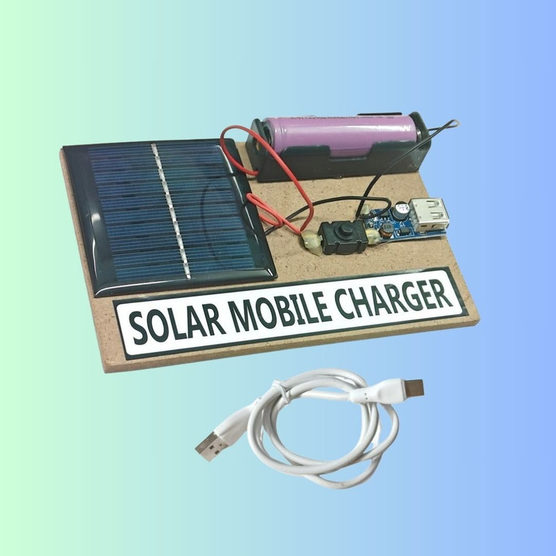 ERHIndia DIY Educational Kit – Solar Panel Charger STEM Project for School Students(Multicolor)