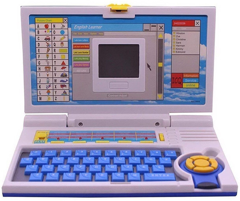 star impex Educational Laptop Computer Toy with Mouse Above 3 Years - 20 Fun Activity(Multicolor)