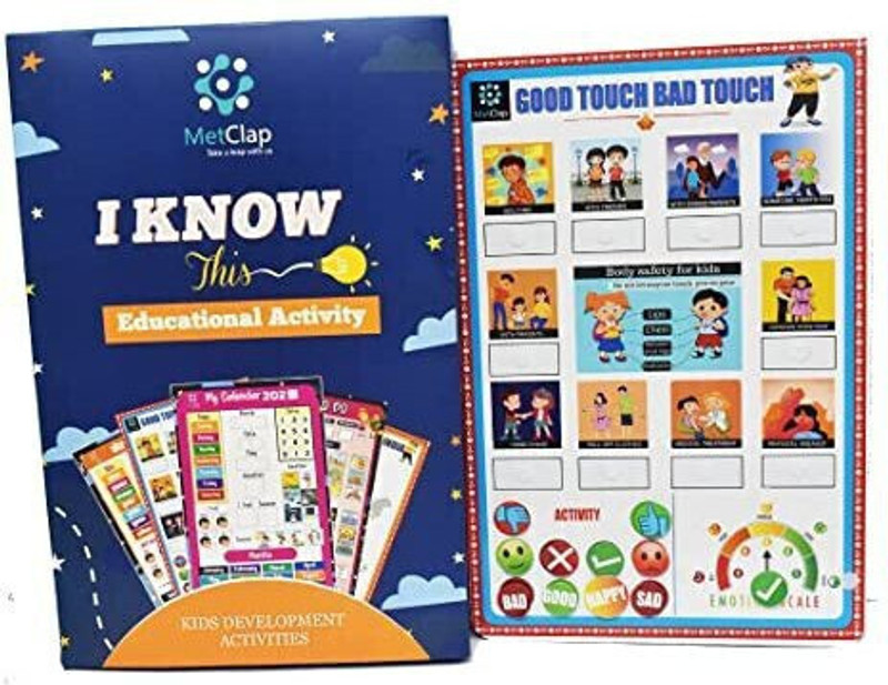 MetClap Good Touch Bad Touch Educational Board Game for Kids-Safety Awareness(Blue)