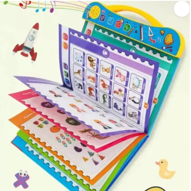 Tiny Tales Intelligence Book English Letters & Words Learning Sound Book(Multicolor)