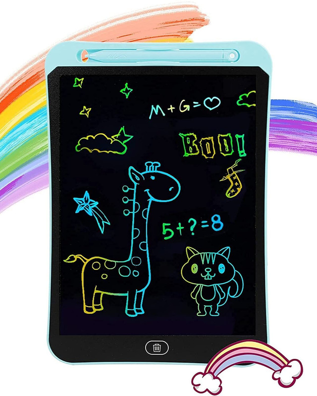 Eclet 8.5-Inch LCD Writing Tablet – E-Note Pad for Kids and Students(Blue, Black)