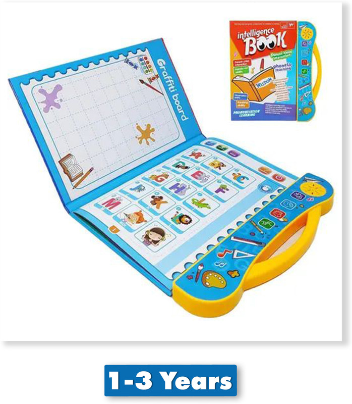BloomiFy Phonetic Musical Practice E-Book for Kids - Alphabets Number Learning(Multicolor)