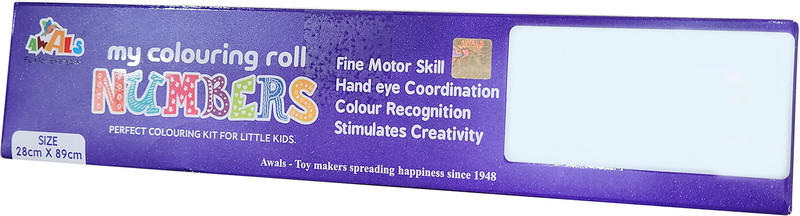 AWALS Colouring Roll-Numbers-EC(White)