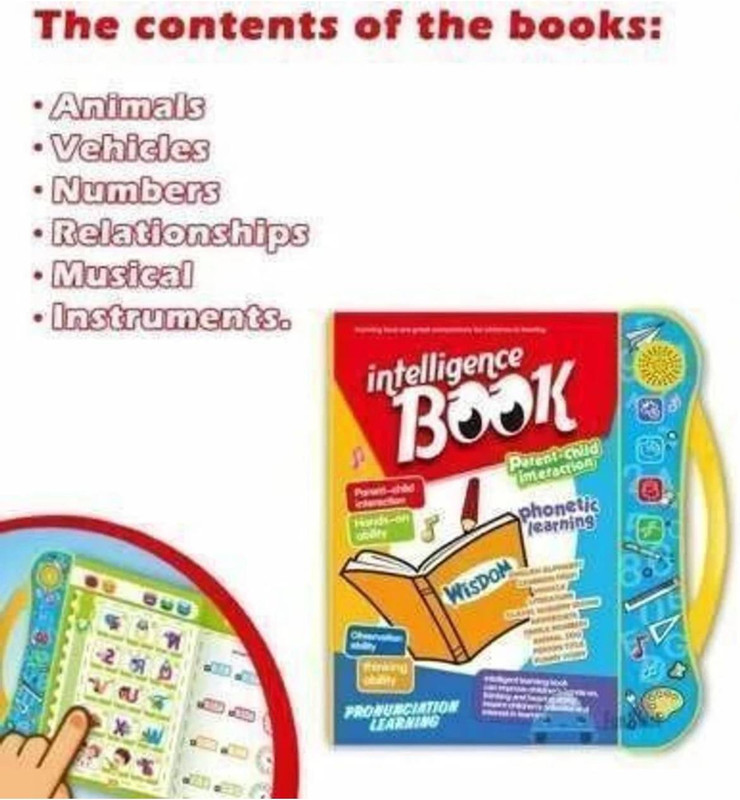Xcillince Toys Interactive Intelligence Book for Kids(Multicolor)