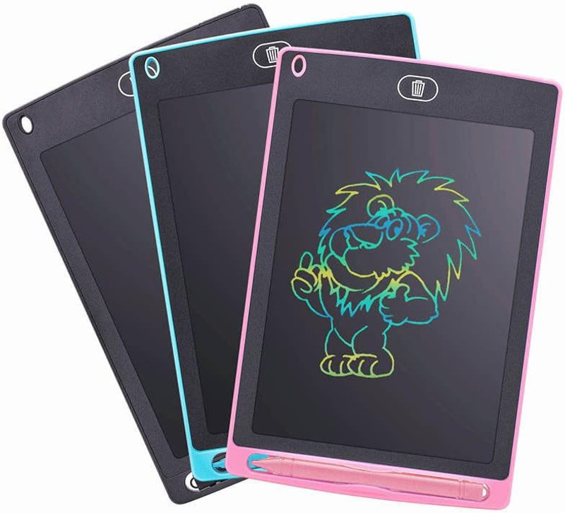 HOUSE OF COMMON HIGH QUALITY 8.5 Inch LCD Writing Tablet Drawing Board Erase Slate Pad(Blue, Black, Green, Red, Pink)
