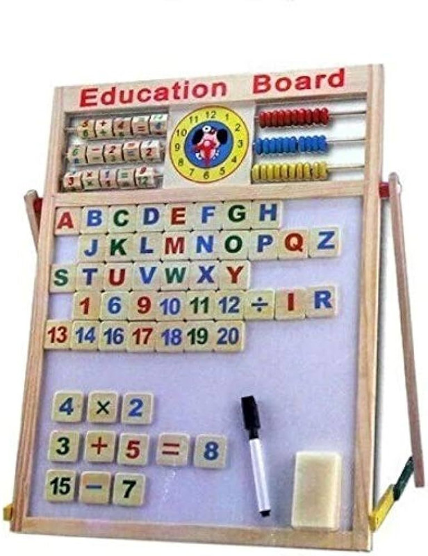Shivalik Enterprises Multipurpose Magnetic Writing Board with White and Black Board(Brown)