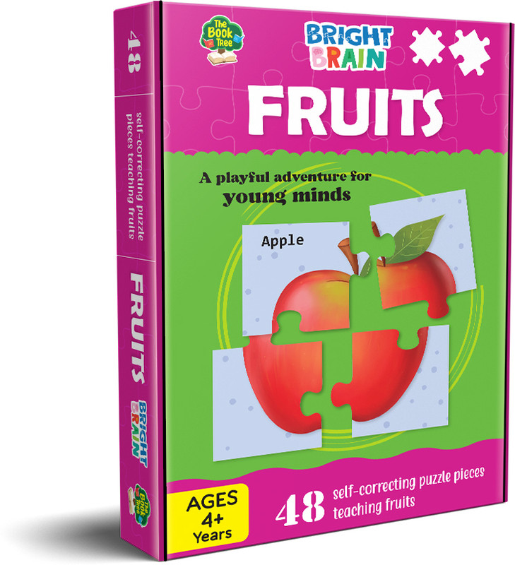 THE BOOK TREE Bright Brain Fruits 48 Piece Jigsaw Puzzle(Multicolor)