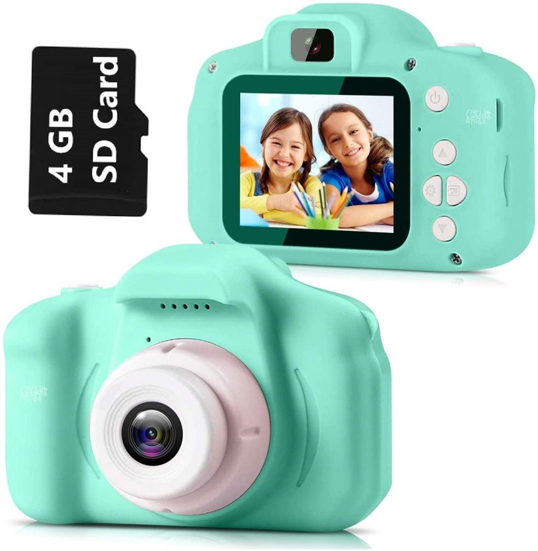 MY BABY LOVE A PERFECT CARE Kids Digital Camera With 4gb Memoery Card Photography Toy & Rechargeable Battery(Green)