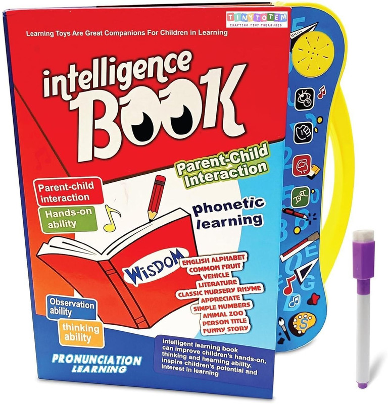 GOSHOPPE ENTERPRISES Book English Letters & Words Learning Sound Book, Fun Educational(Multicolor)