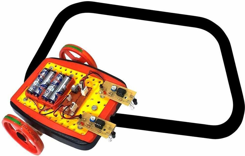 MELODY's Line Follower Robot with Big Track Sheet and Project Report. Line Tracer - Line Following Robot Car(Multicolor)