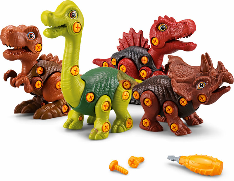 Liztora DIY Dinosaur Toy Set – Take Apart Dinosaurs with Tools Toy for Kids 3+ Years(Multicolor)