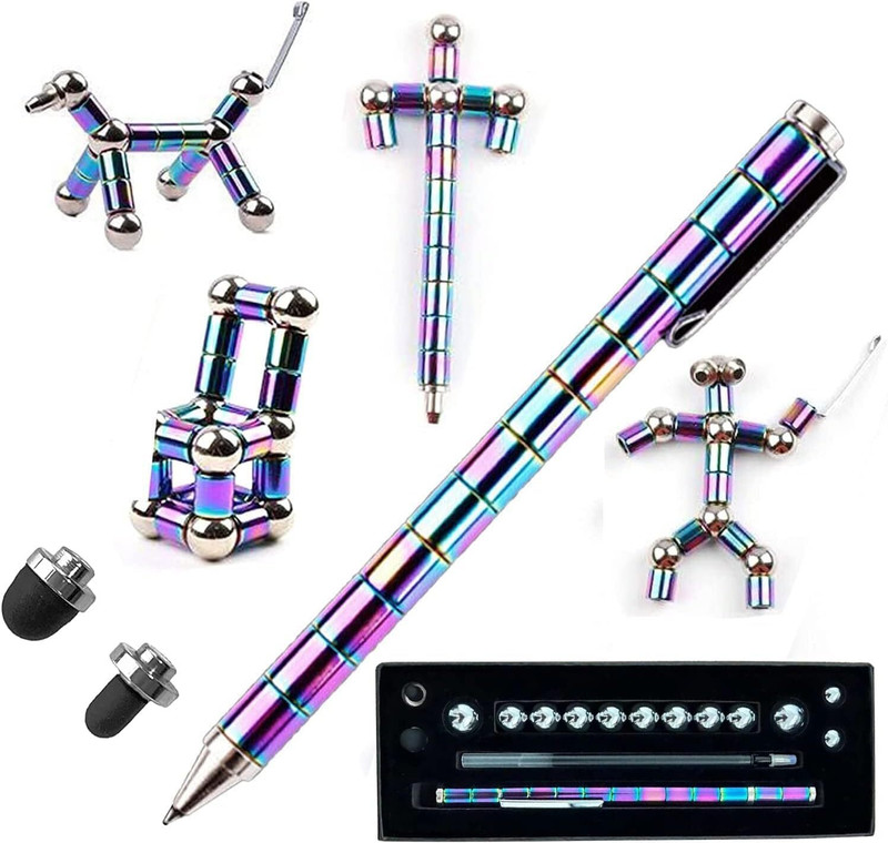 K.B.SALES Magnetic Fidget toy Pen Fidget Toys for Boys Girls for Eliminate Fidget Gadget(Multicolor)