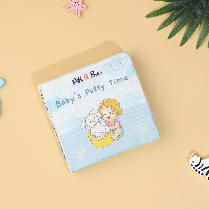 pikaboo Baby’s Potty Time Cloth Book – Interactive Training Fun(Multicolor)
