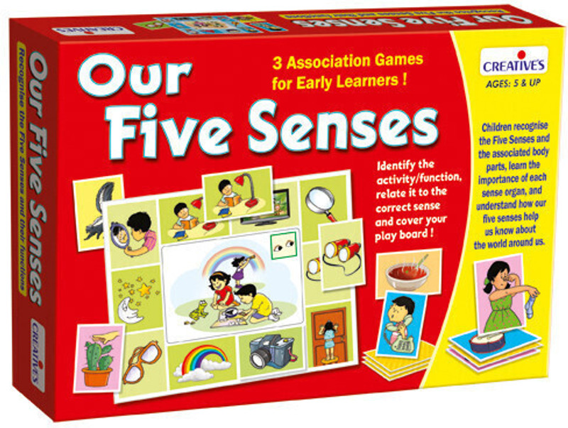 Creatives Our Five Senses Children Recognise The Five Senses and Associated Body Parts(Multicolor)
