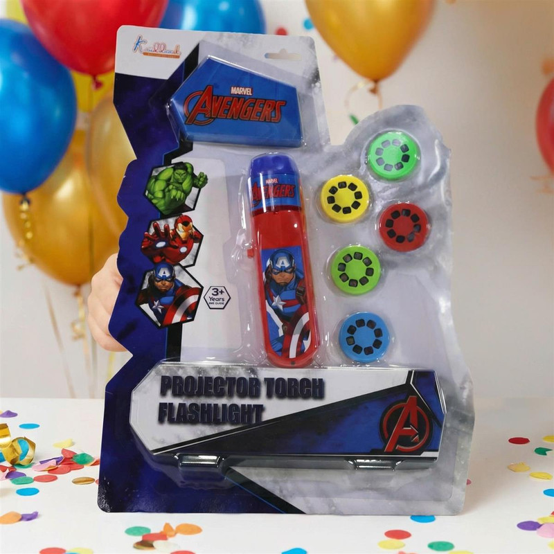 Kriiddaank Marvel Avenger Projector Torch Handheld Light(Red)