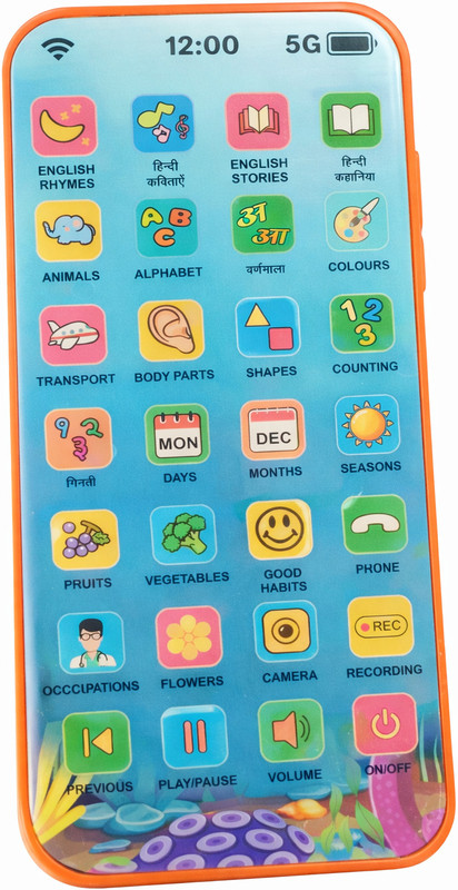 angelrider Educational Learning Phone for Kids(Multicolor)