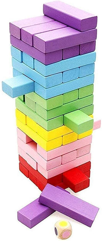 RAGVEE Colorful Education Wooden Blocks Toy(Multicolor)