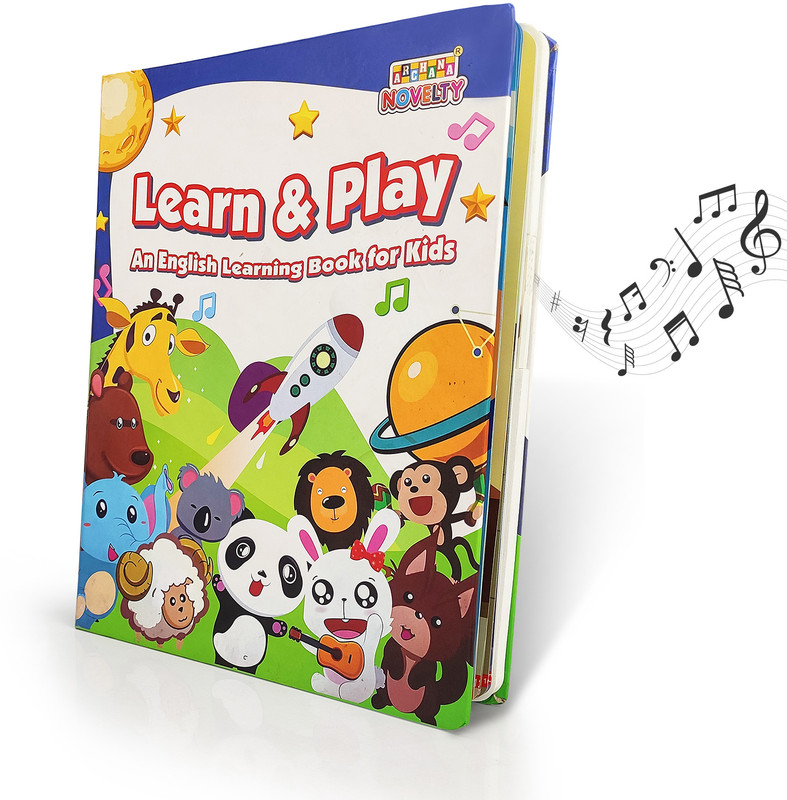 SPEEDFOX Sound Book for Toddlers | Fun Educational Book with Music, Animals – 3+ Years(Multicolor)