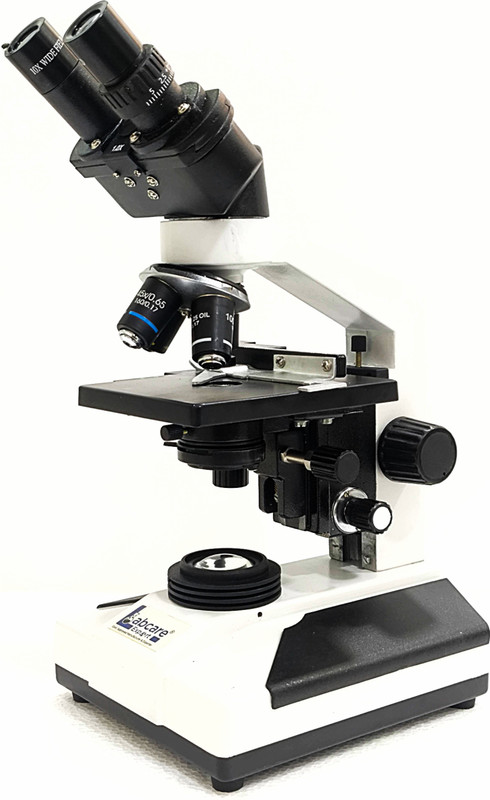 labcare Pathological Research Binocular Microscope with LED Illumination Free 50 Slides(White)