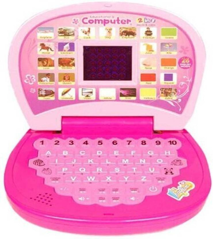 Nickspool Kids Educational Laptop Toy with Alphabet, Numbers, Music & LED Screen(Multicolor)