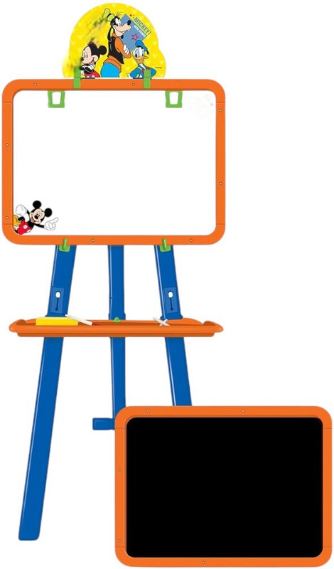 SARASI Mickeyy 5 In 1 Dual Side Easel Activity Board For Kids(Orange)