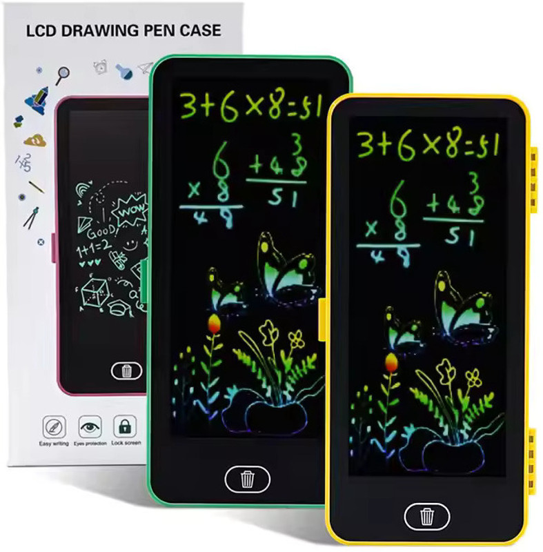 Redclip Geometry Box Writing Pad for Kids, LCD Writing Tablet for Drawing(Multicolor)