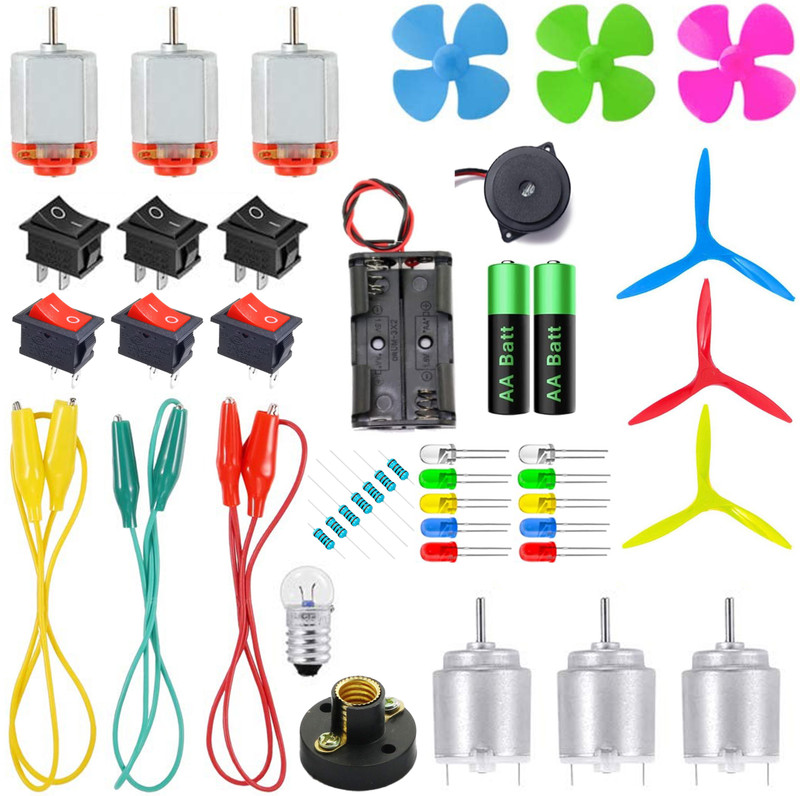 SYMFONIA All Necessary Experimental Learning Science Project Kit For Students(47 Items)(Multicolor)