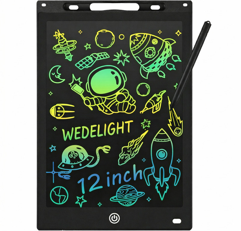 WEDELIGHT 12 Inch LCD Writing Tablet, Digital Writing Pad Drawing Magic Slate for Kids(Multicolor)