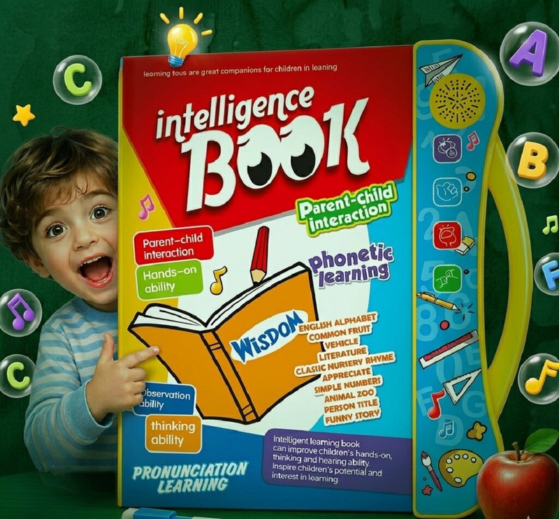 Spark Toys Educational Phonetic Learning Book for Children with Sound and Music(Multicolor)