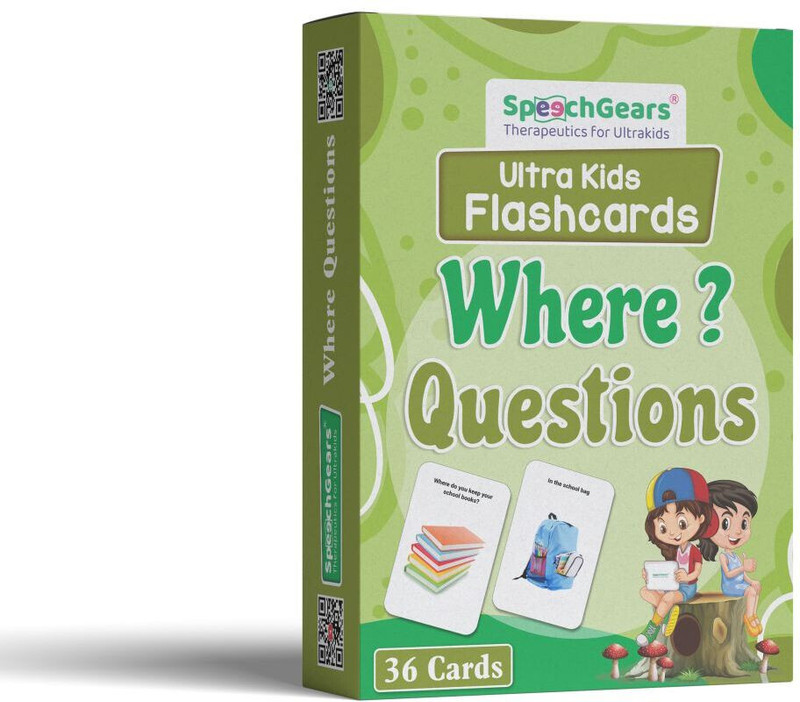 SpeechGears Where Questions Flashcards(Multicolor)