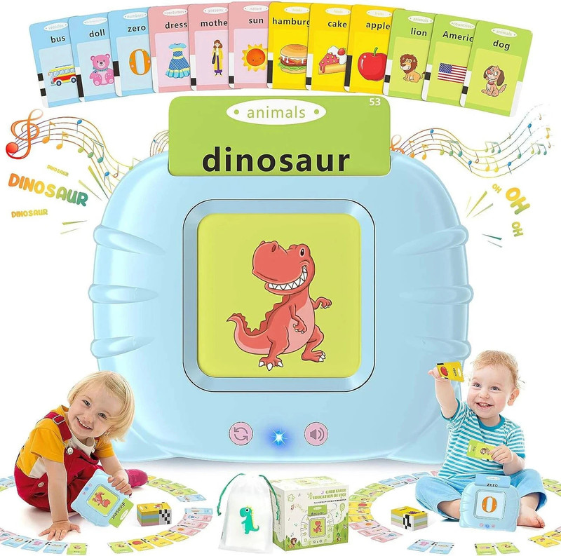Netigems Talking flash cards for kids learning baby toys | toys for gift | Random colour(Blue, Pink)