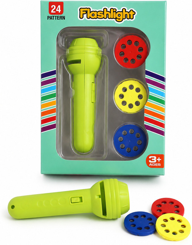 CHARMING CRAFT EducationToy Flash Lighs Projector Toys for Kids Sleeptime Stories(Green)