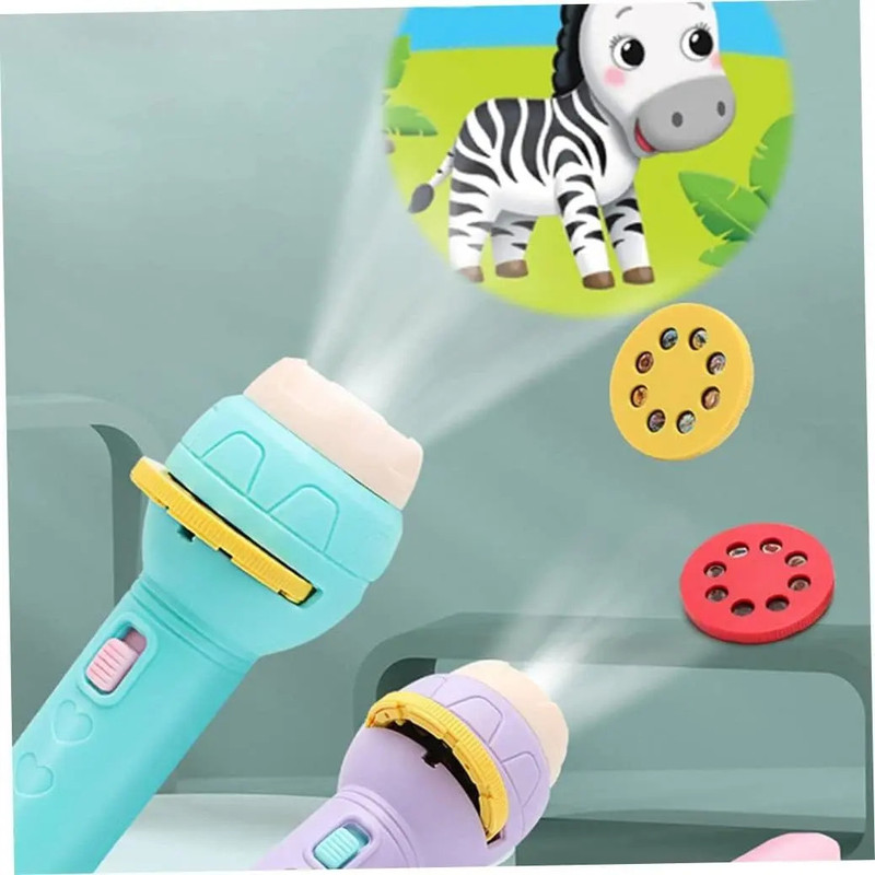KAVANA Mini Projector Torch Light, Educational Toys for Kids(Multicolor)