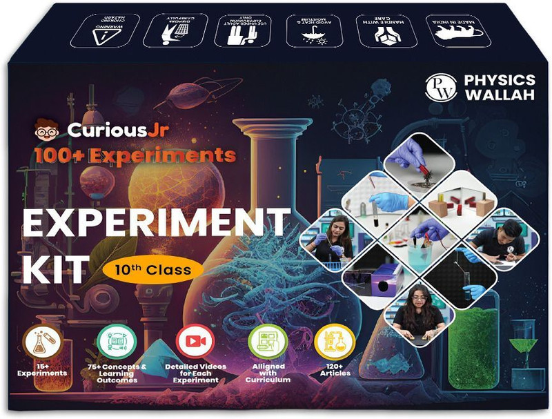 PW Curious Jr. Science Experiment Kit For Class 10th(Multicolor)