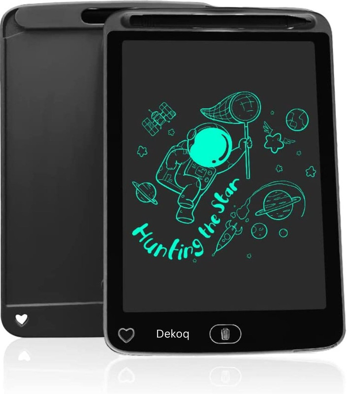 DEKOQ 8. 5 inch LCD E-Writer Electronic Writing Pad/Tablet Drawing Board (Paperless Memo Digital Tablet) (Black)(Black)