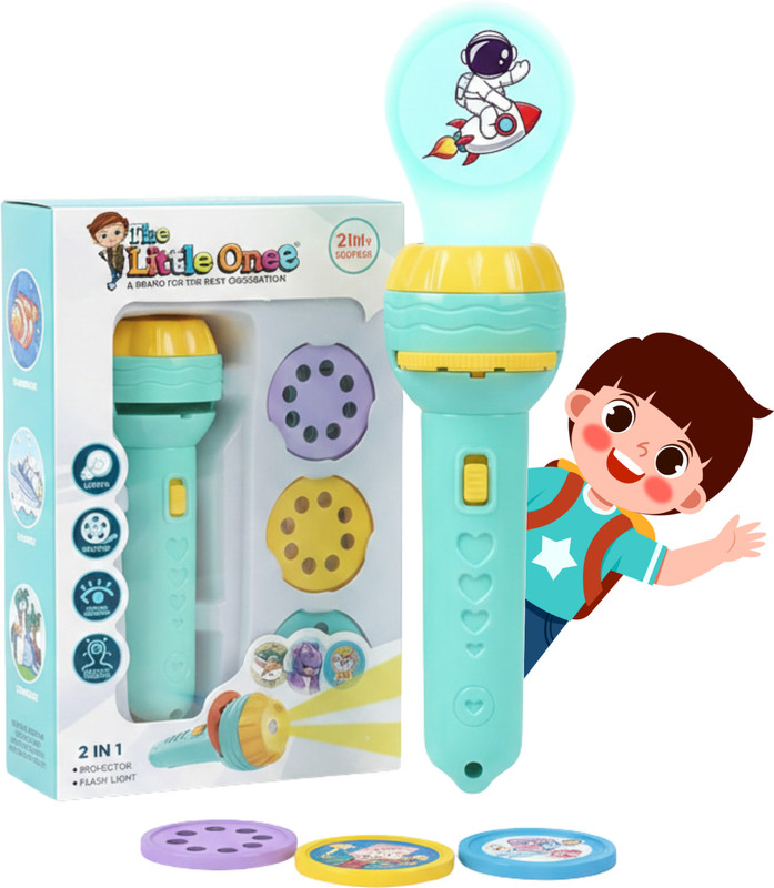 Echoshop HappyBeam Cartoon Projector Torch(Multicolor)