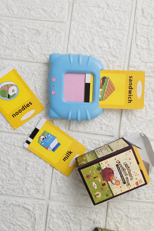 hda group Flash Cards for Kids English Words Preschool Reading Early Talking Toy- 112 pcs(Multicolor)