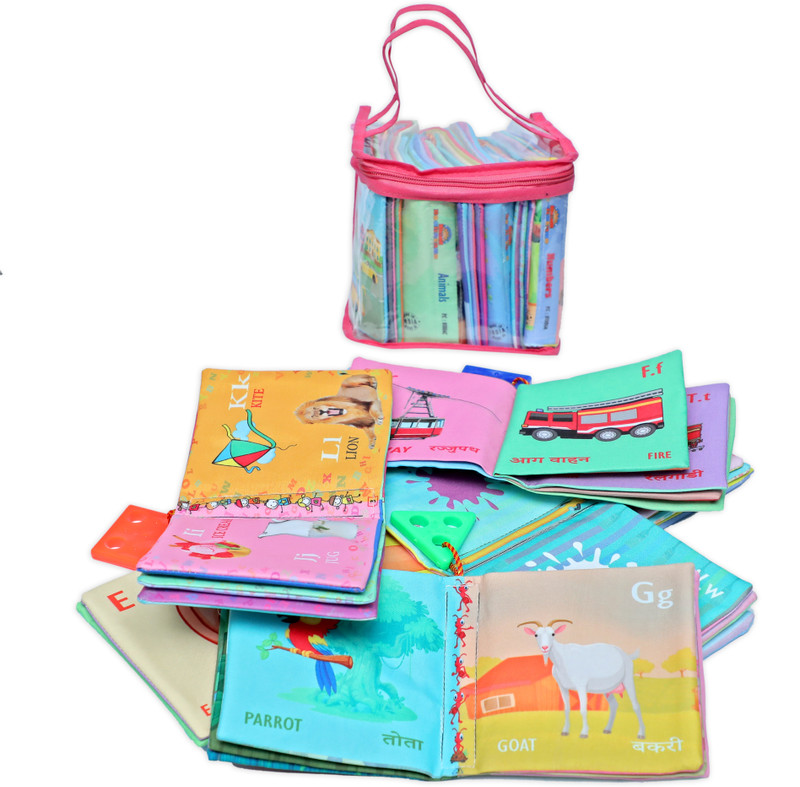 Toygear Pure Cotton My First Learning Library With Washable / Geometric Shape(Multicolor)